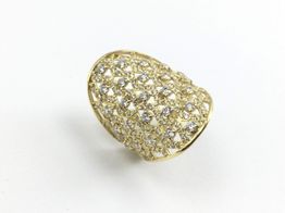 anillo oro 18k con circonita 