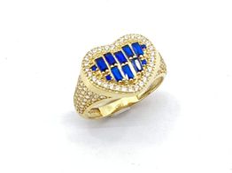 anillo oro 18k con circonita 