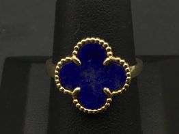 anillo oro 18k con circonita 