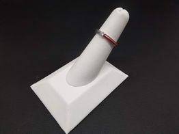 anillo plata 925mm con circonita 