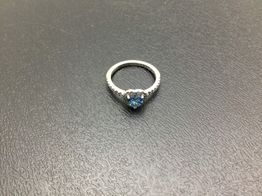 anillo plata 925mm con circonita 