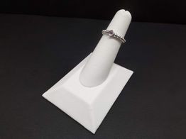 anillo plata 925mm con circonita 