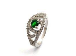 anillo plata 925mm con circonita 