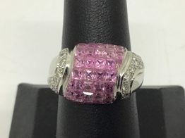 anillo oro 18k con diamante,zafiro 