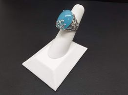 anillo plata 925mm con circonita 