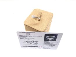 anillo oro 18k con diamante de laboratorio 