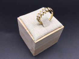 anillo oro 14k con diamante 