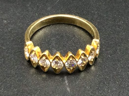 anillo oro 14k con diamante 