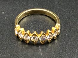 anillo oro 14k con diamante 
