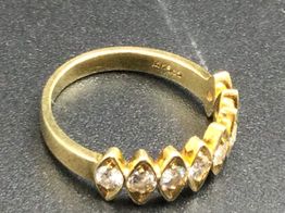 anillo oro 14k con diamante 