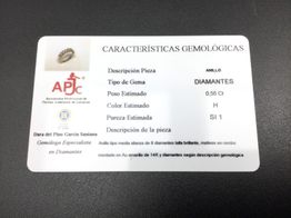 anillo oro 14k con diamante 