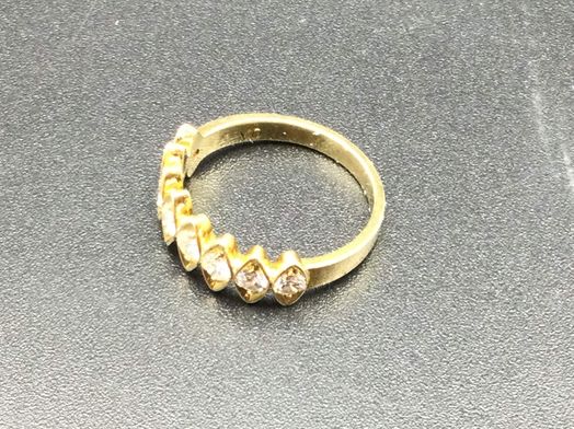 anillo oro 14k con diamante 