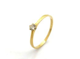 anillo oro 18k con diamante 