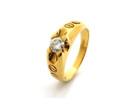 anillo oro 18k con diamante 