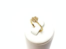 anillo oro 18k con diamante 