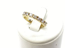 anillo oro 18k con diamante 