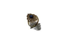 anillo oro 18k con circonita 