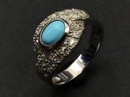 anillo oro 18k con circonita 