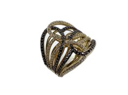 anillo oro 18k con circonita 