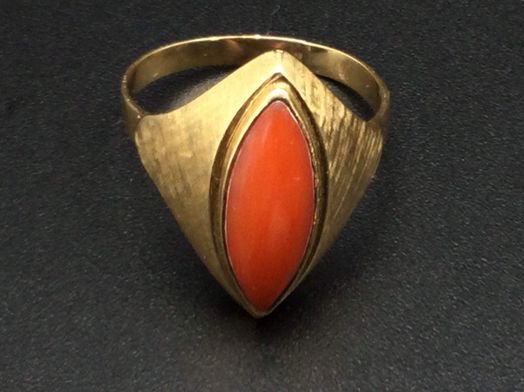 anillo oro 18k con circonita 