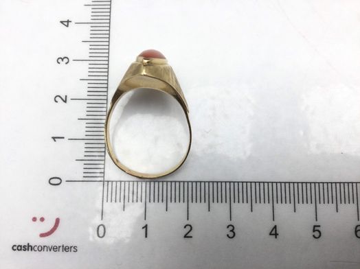 anillo oro 18k con circonita 