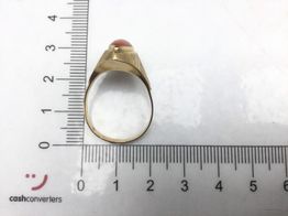 anillo oro 18k con circonita 
