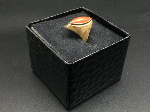 anillo oro 18k con circonita 