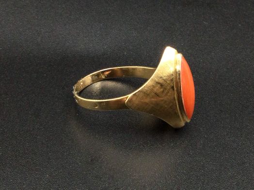 anillo oro 18k con circonita 
