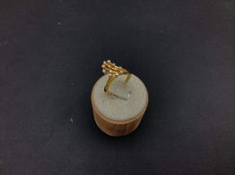 anillo oro 18k con circonita 