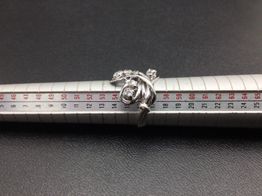 anillo oro 18k con circonita 