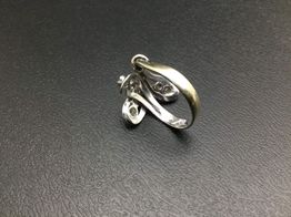 anillo oro 18k con circonita 