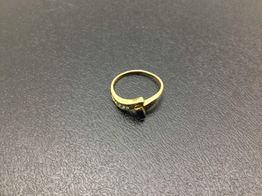 anillo oro 18k con circonita 