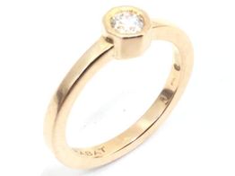 anillo oro 18k con diamante 