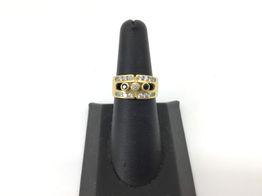 anillo oro 18k con amatista 