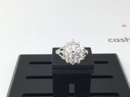 anillo oro 18k con circonita 