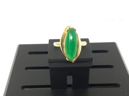 anillo oro 18k con circonita 