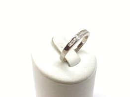 anel ouro 18k com pedra con diamante 