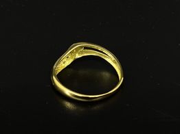anillo oro 18k con circonita 