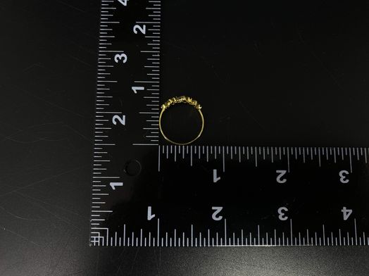 anillo oro 18k con circonita 