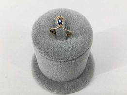 anillo oro 18k con zafiro 