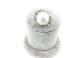 anillo oro 18k con diamante,perla 