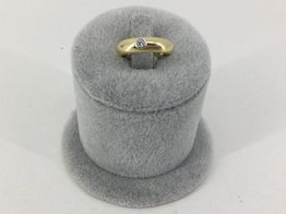 anillo oro 18k con diamante 