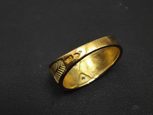 anillo oro 18k con circonita 