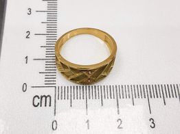 anillo oro 18k con circonita 
