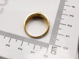 anillo oro 18k con circonita 