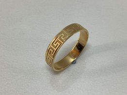 anel ouro 18k con sem pedra 
