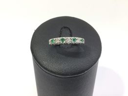 anillo oro 18k con circonita 