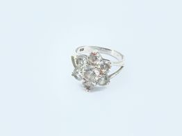 anillo plata 925mm con circonita 