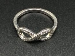 anillo platino con diamante de laboratorio 