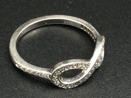 anillo platino con diamante de laboratorio 